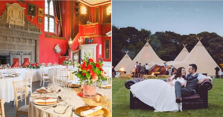 weddings at Lumley Castle Hotel and Moor House Adventure Centre